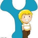 بطاقة الحرف الإنجليزي The letter Y